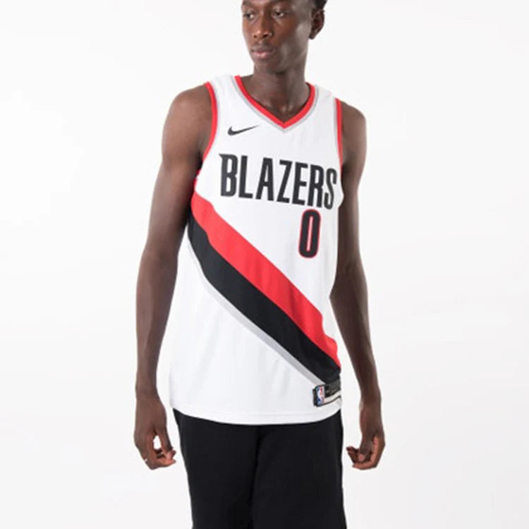 Nike NBA Portland Trail Blazers Association Edition Swingman Jersey 'Damian Lillard #0' White 2017 (864445-100)