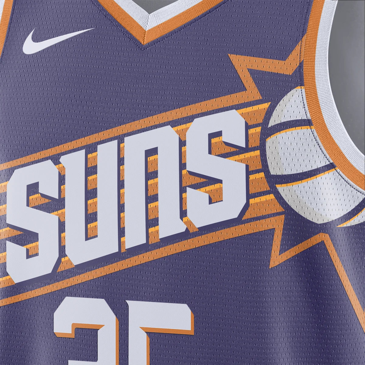 Nike NBA Phoenix Suns Icon Edition Swingman Jersey 'Kevin Durant #35' Purple 2023 (DV4855-570)