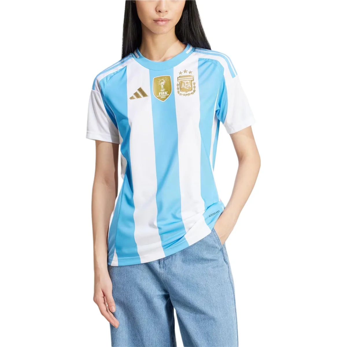 adidas Argentina 2024 Women's Home Jersey White/Blue (IP8386) - Asia Sizing
