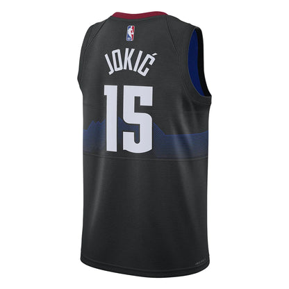 Nike NBA Denver Nuggets 2023/24 City Edition Swingman Jersey 'Nikola Jokić #15' Black (DX8500-011)