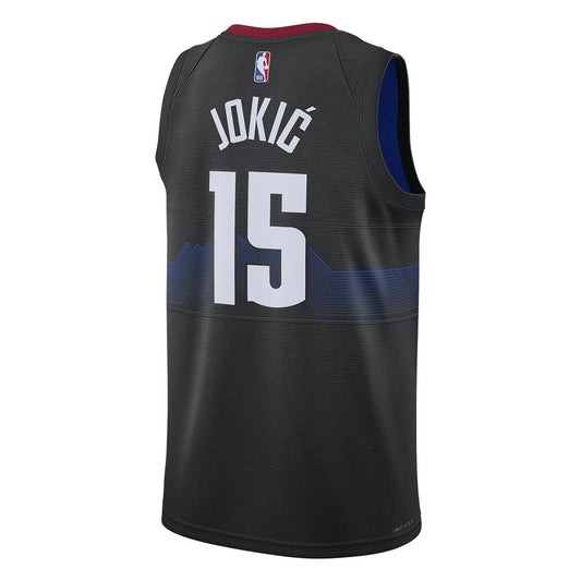 Nike NBA Denver Nuggets 2023/24 City Edition Swingman Jersey 'Nikola Jokić #15' Black (DX8500-011)