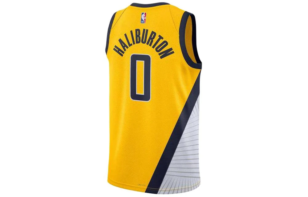 Jordan NBA Indiana Pacers Statement Edition Swingman Jersey 'Tyrese Haliburton #0' Gold 2022 (DO9528-731)