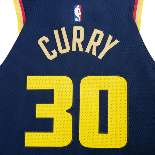 Nike NBA Golden State Warriors City Edition Authentic Jersey 'Stephen Curry #30' Midnight Navy 2024 (FQ4465-419)
