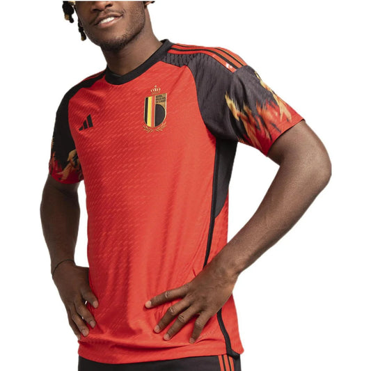 adidas Belgium 2022/23 World Cup Home Authentic Jersey (HD9413) - Asia Sizing