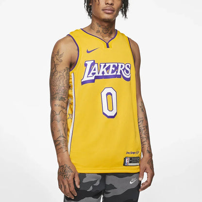 Nike NBA Los Angeles Lakers Lore Series Swingman Jersey 'Kyle Kuzma #0' Gold 2019-20 (AV4646-728)