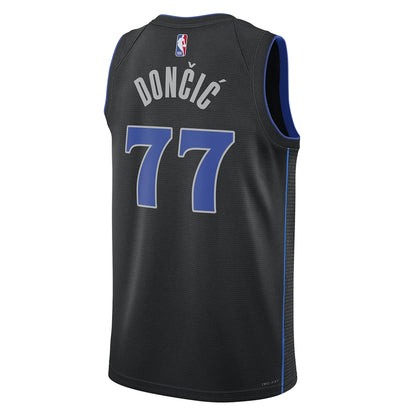 Nike NBA Mavericks City Edition Jersey 'Luka Dončić #77' Black 2023 (DX8499-010)