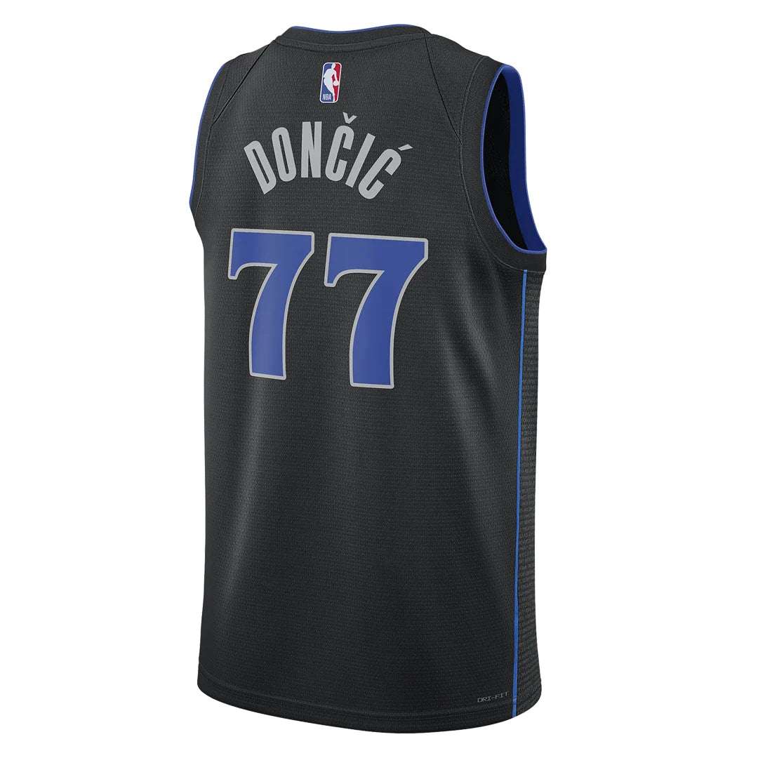 Nike NBA Mavericks 2023/24 City Swingman Jersey 'Luka Dončić #77' Black (DX8499-010)