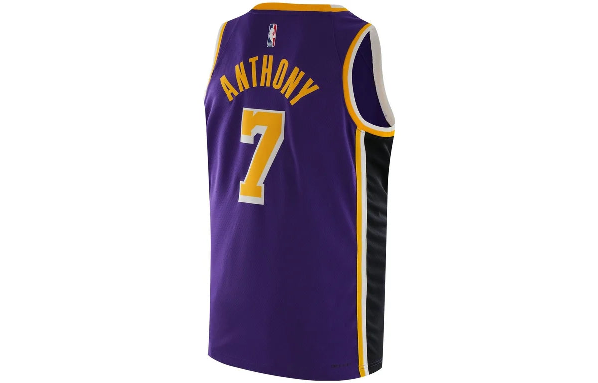 Jordan Brand NBA Los Angeles Lakers Statement Edition Swingman Jersey 'Carmelo Anthony #7' Purple (CV9481-514)
