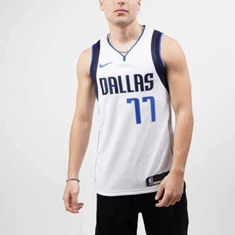 Nike NBA Dallas Mavericks Association Edition Swingman Jersey 'Luka Dončić #77' White (CW3588-109)