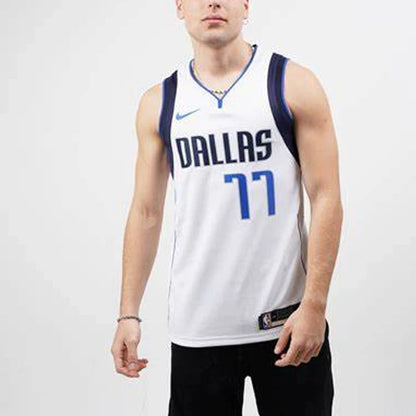 Nike NBA Dallas Mavericks Association Edition Swingman Jersey 'Luka Dončić #77' White (CW3588-109)