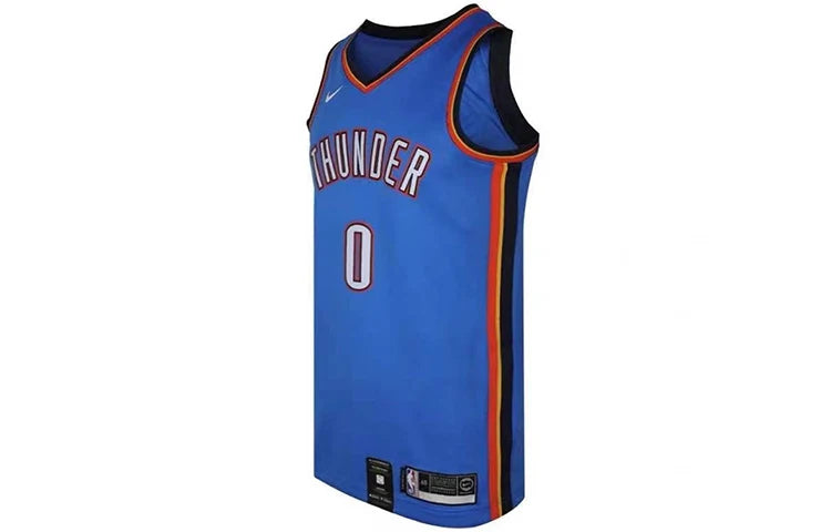 Nike NBA Oklahoma City Thunder Icon Edition Jersey 'Russell Westbrook #0' Blue 2019 (AV4955-403)
