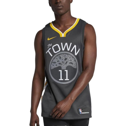 Nike NBA Warriors Statement Swingman Jersey 'Klay Thompson #11' Grey The Town (877205-062)