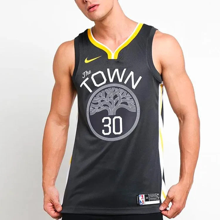 Nike NBA Golden State Warriors The Town Statement Swingman Jersey 'Stephen Curry #30' Green (877205-060)