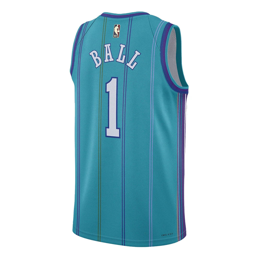Jordan Brand NBA Hornets Classic Edition Swingman Jersey 'LaMelo Ball #1' Teal 2023 (DX8610-415)