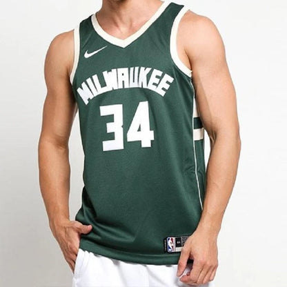 Nike NBA Bucks Icon Edition Jersey 'Giannis Antetokounmpo #34' Green 2017 (864489-323)