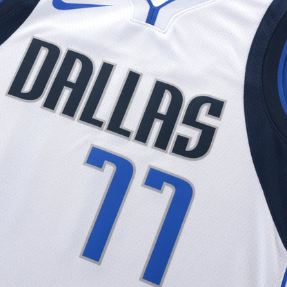 Nike NBA Mavericks Association Edition Jersey 'Luka Dončić #77' White 2022 (DN2074-100)