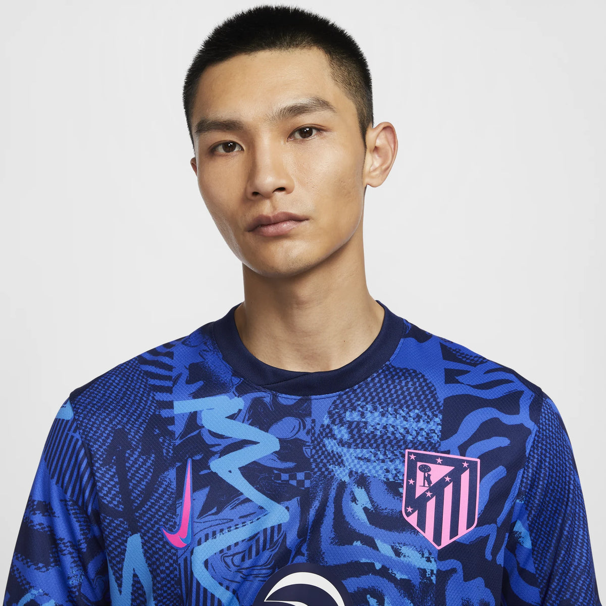 Nike Atletico Madrid 2024/25 Stadium Third Replica Jersey Blue/Pink (FQ2021-493)