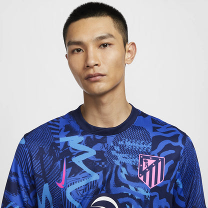 Nike Atletico Madrid 2024/25 Stadium Third Replica Jersey Blue/Pink (FQ2021-493)