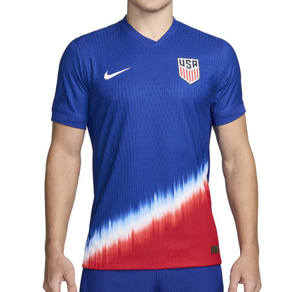 Nike USMNT 2024 Match Away Authentic Jersey Blue/Red (FJ4264-417)