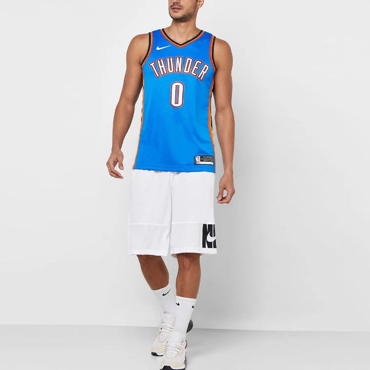 Nike NBA Oklahoma City Thunder Icon Edition Jersey 'Russell Westbrook #0' Blue 2019 (AV4955-403)