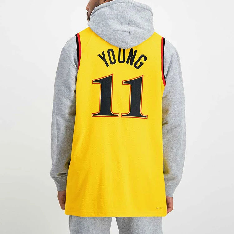 Nike NBA Hawks 2021/22 City Swingman Jersey 'Trae Young #11' Gold (DB4017-728)