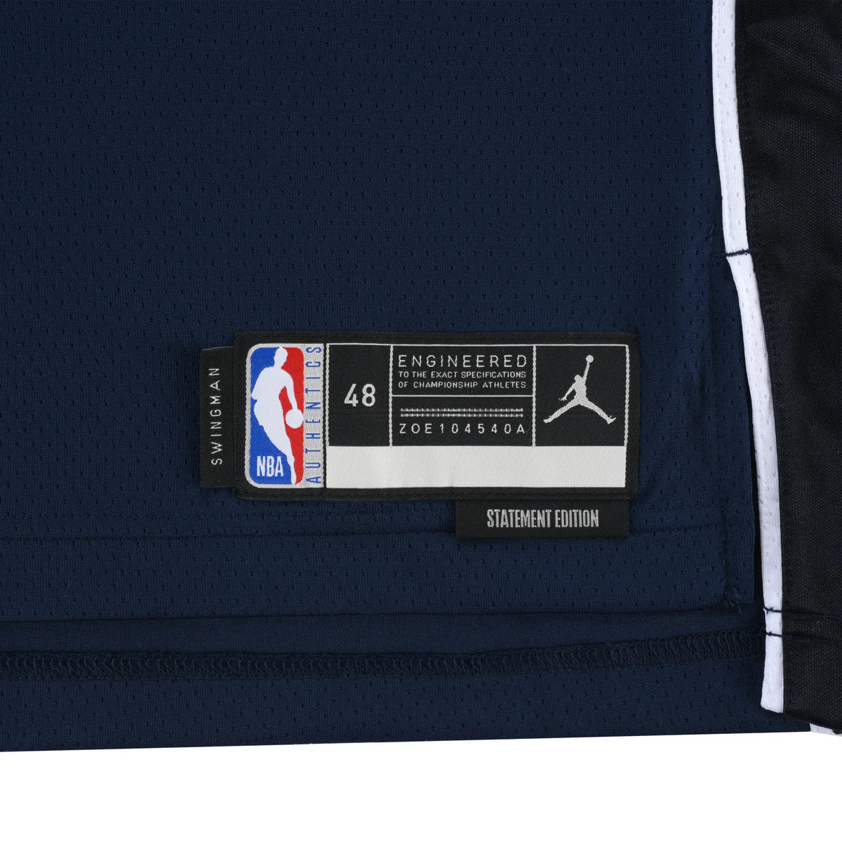 Jordan Brand NBA Dallas Mavericks Statement Edition Swingman Jersey 'Luka Dončić #77' Navy 2021 (DO9523-420)
