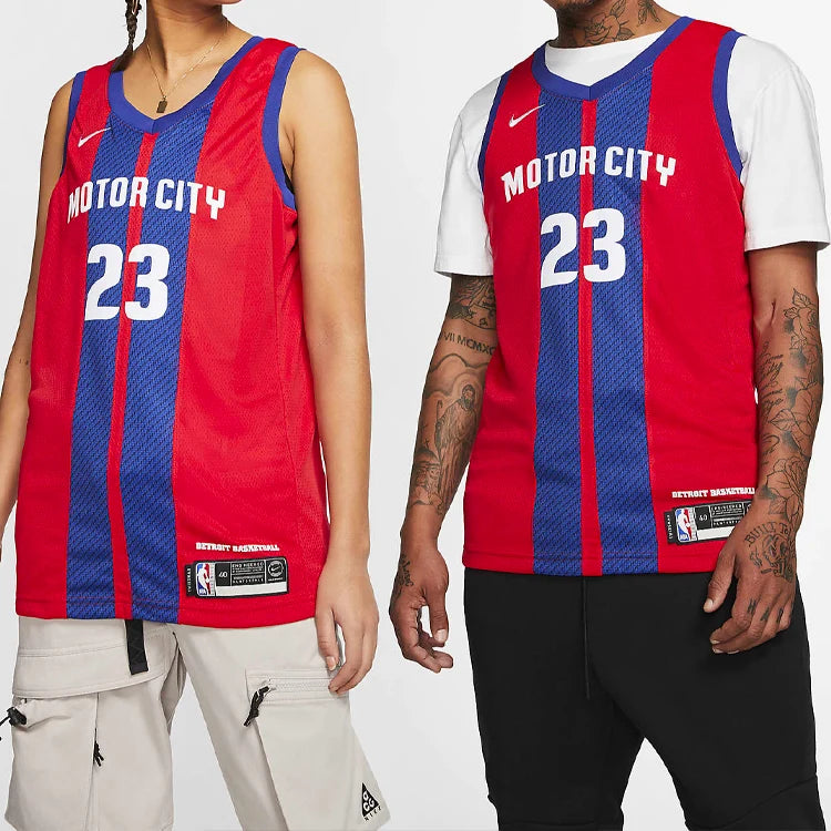 Nike NBA Pistons City Edition Jersey 'Blake Griffin #23' Red 2019 (AV4636-658)