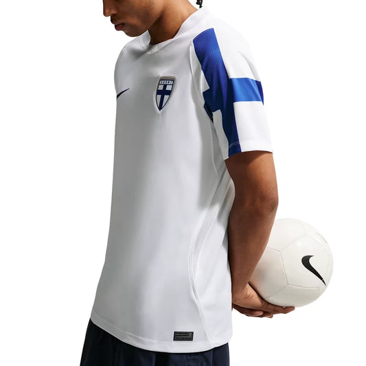 Nike Finland 2026 Stadium Home Replica Jersey White/Hyper Blue (IO4561-100)