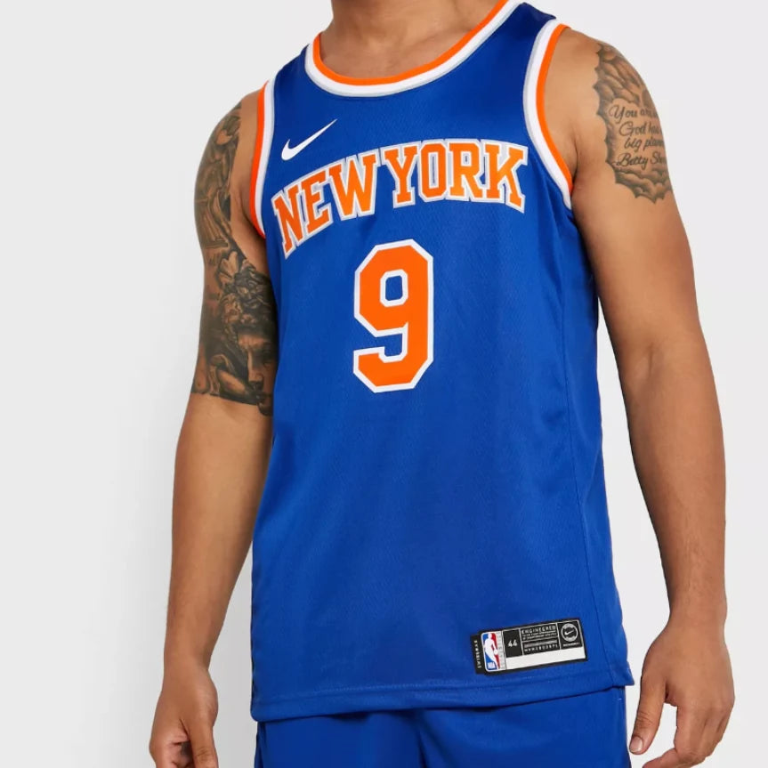Nike NBA Knicks Icon Edition Jersey 'RJ Barrett #9' Blue 2019 (864495-405)