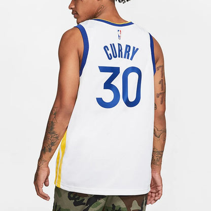 Nike NBA Warriors Association Edition Jersey 'Stephen Curry #30' White 2019 (AV4945-101)