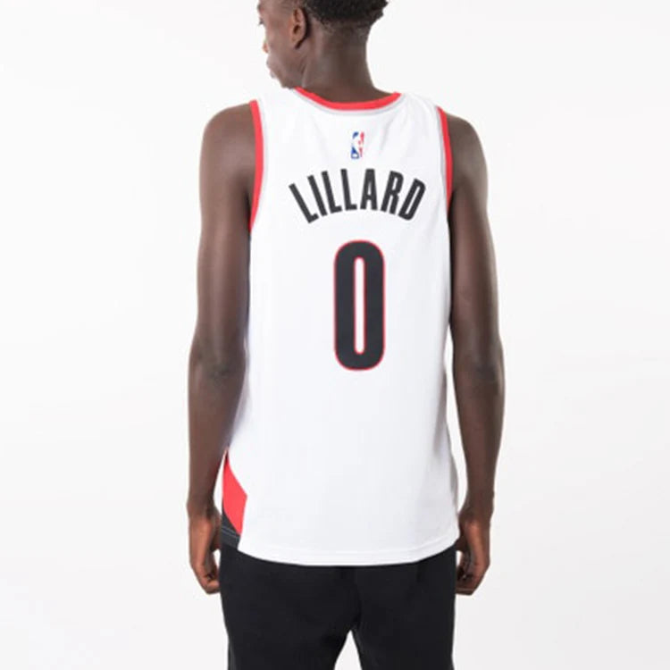 Nike NBA Portland Trail Blazers Association Edition Swingman Jersey 'Damian Lillard #0' White 2017 (864445-100)
