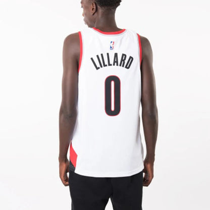 Nike NBA Portland Trail Blazers Association Edition Swingman Jersey 'Damian Lillard #0' White 2017 (864445-100)