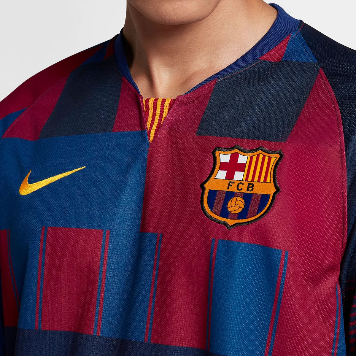 Nike FC Barcelona 20th Anniversary Home Stadium Jersey Red/Blue (943025-456)