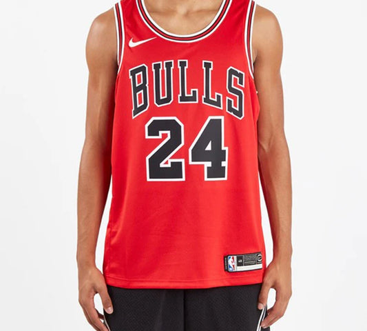 Nike NBA Bulls Icon Edition Jersey 'Lauri Markkanen #24' Red 2018 (864465-664)