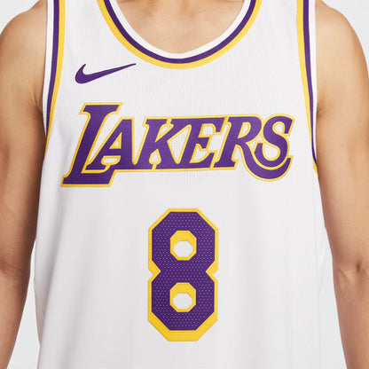 Nike NBA Los Angeles Lakers Association Authentic Jersey 'Kobe Bryant #8' White (DM5911-102)