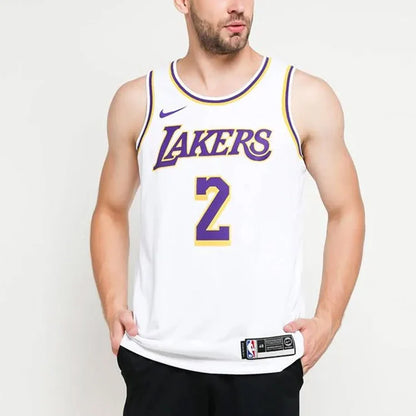 Nike NBA Lakers Association Edition Swingman Jersey 'Lonzo Ball #2' White 2017 (AA7101-100)