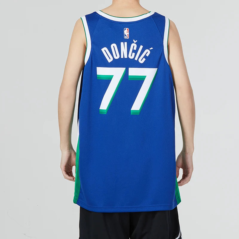 Nike NBA Dallas Mavericks 2022/23 City Edition Swingman Jersey 'Luka Dončić #77' Blue/Green (DO9590-497)