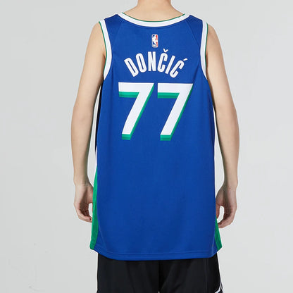 Nike NBA Dallas Mavericks 2022/23 City Edition Swingman Jersey 'Luka Dončić #77' Blue/Green (DO9590-497)