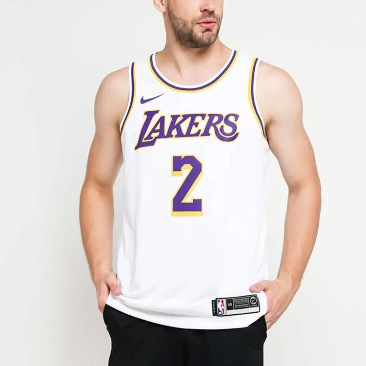 Nike NBA Lakers Association Edition Jersey 'Lonzo Ball #2' White 2017 (AA7101-100)
