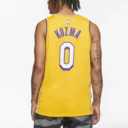 Nike NBA Los Angeles Lakers Lore Series Swingman Jersey 'Kyle Kuzma #0' Gold 2019-20 (AV4646-728)