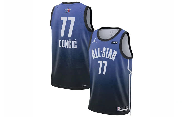 Jordan Brand NBA All-Star 2023 Swingman Jersey 'Luka Dončić #77' Blue-Black Gradient (DX6328-505)