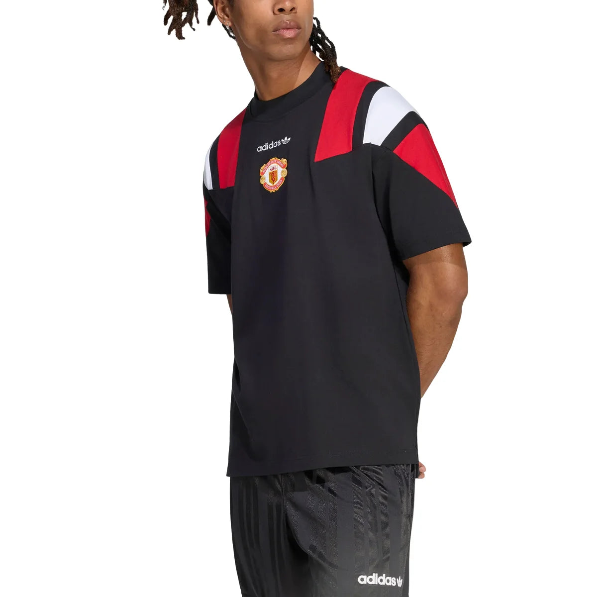 adidas Manchester United EQT T-Shirt 'Black' Asia Sizing (KH4824)