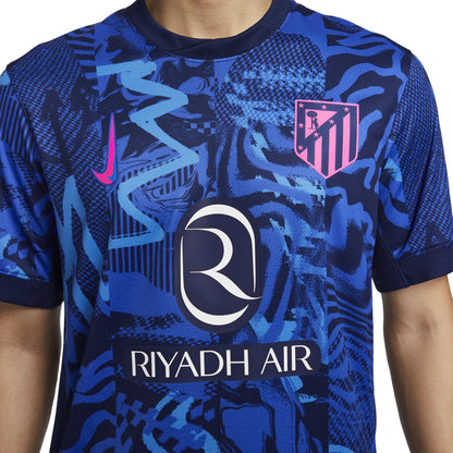 Nike Atletico Madrid 2024/25 Stadium Third Replica Jersey Blue/Pink (FQ2021-493)