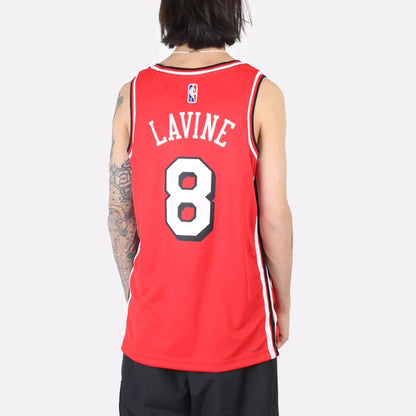 Nike NBA Bulls City Edition Jersey 'Zach LaVine #8' Red 2021 (DB4021-657)