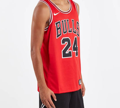 Nike NBA Bulls Icon Edition Jersey 'Lauri Markkanen #24' Red 2018 (864465-664)
