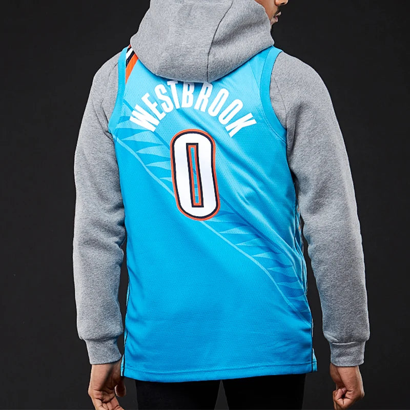 Nike NBA Thunder City Edition Jersey 'Russell Westbrook #0' Teal 2018 (AJ4632-445)