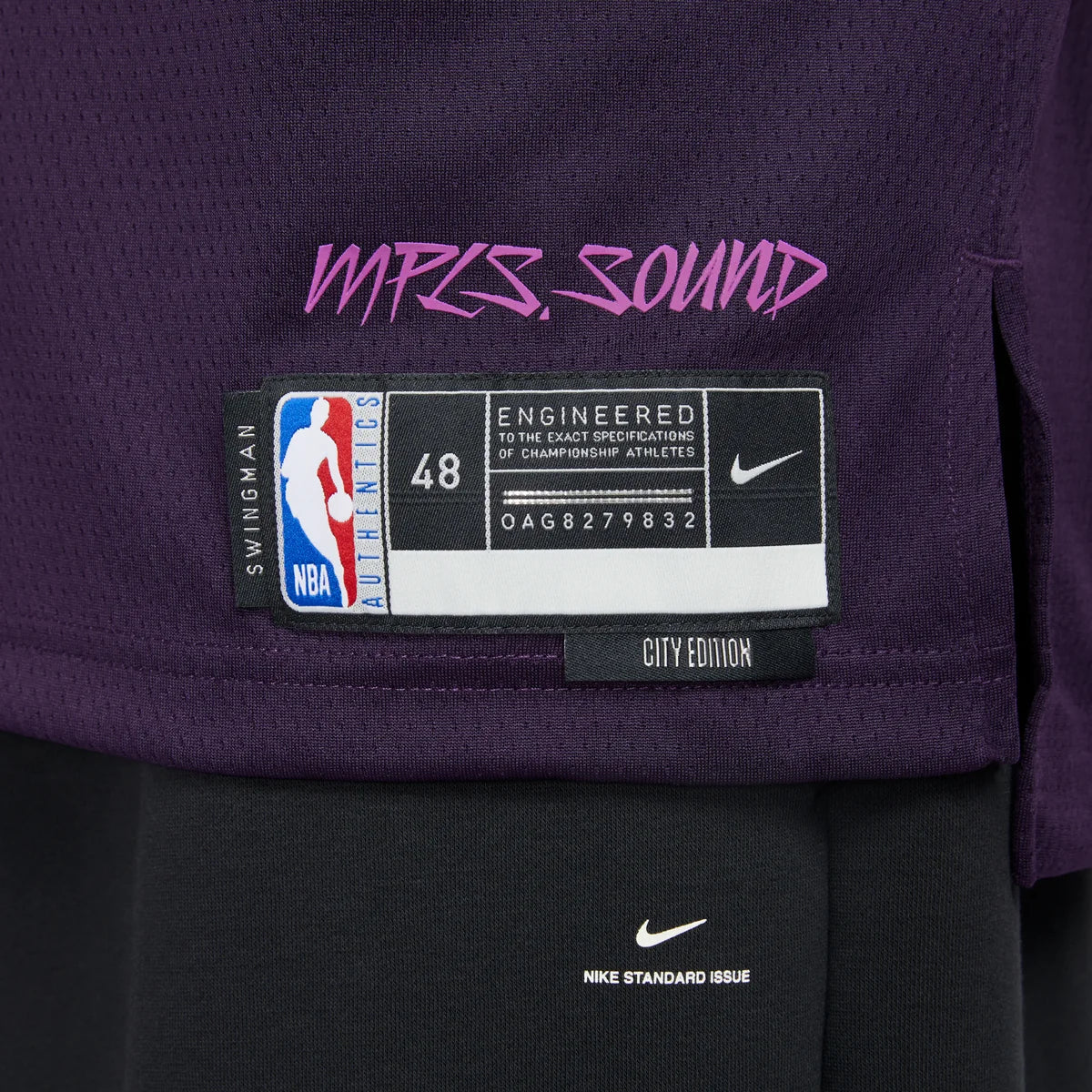 Nike NBA Minnesota Timberwolves City Edition Swingman Jersey 'Anthony Edwards #5' Deep Purple 2023 MPLS Sound (HM6334-525)