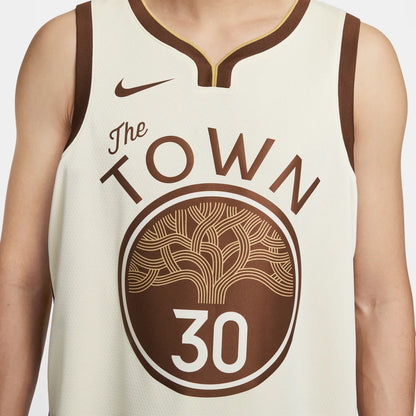 Nike NBA Warriors City Edition Swingman Jersey 'Stephen Curry #30' Natural Cream 2023 (HM5981-123)