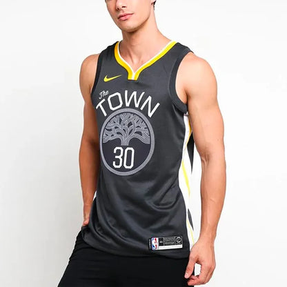 Nike NBA Golden State Warriors The Town Statement Swingman Jersey 'Stephen Curry #30' Green (877205-060)