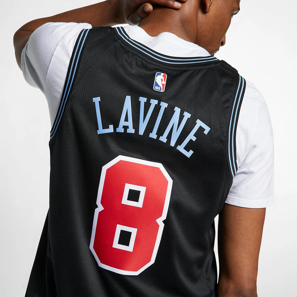 Nike NBA Bulls City Edition Jersey 'Zach LaVine #8' Navy 2018 (AJ4600-011)